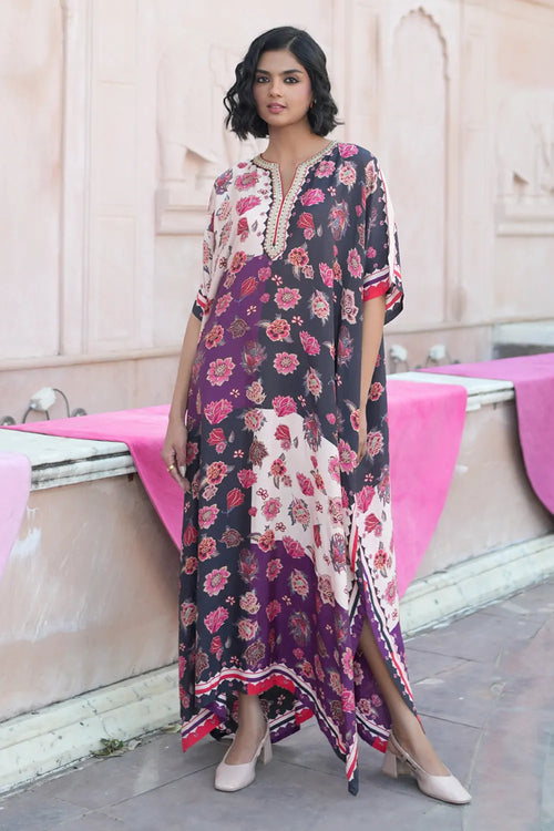 Charcoal Chintz Kaftan