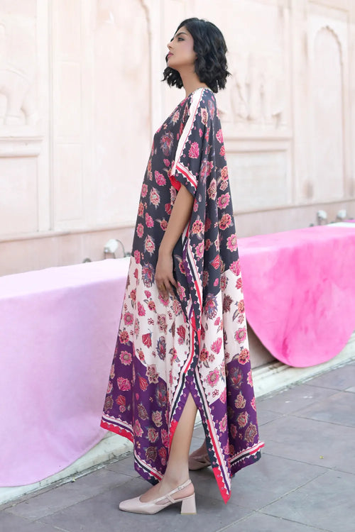 Charcoal Chintz Kaftan
