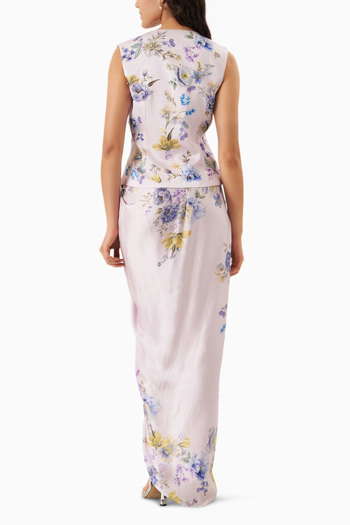 Silken Botanique Waist Coat Co-ord Set