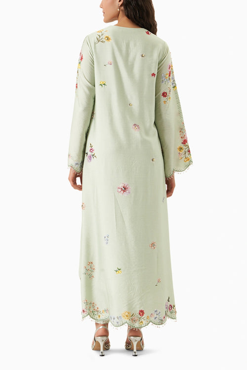 Sage Harmony A-Line Kurta Set