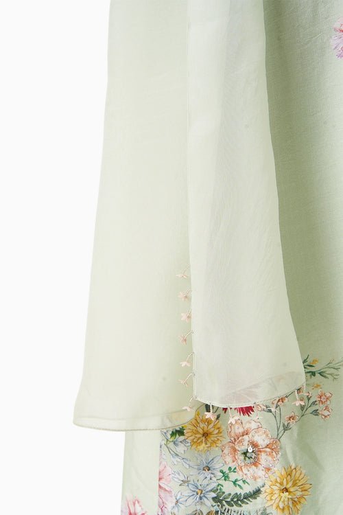 Sage Harmony A-Line Kurta Set