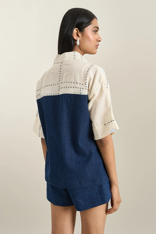 Off White Circle Applique Jacket