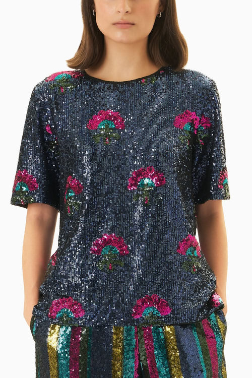 Luna Blue Top