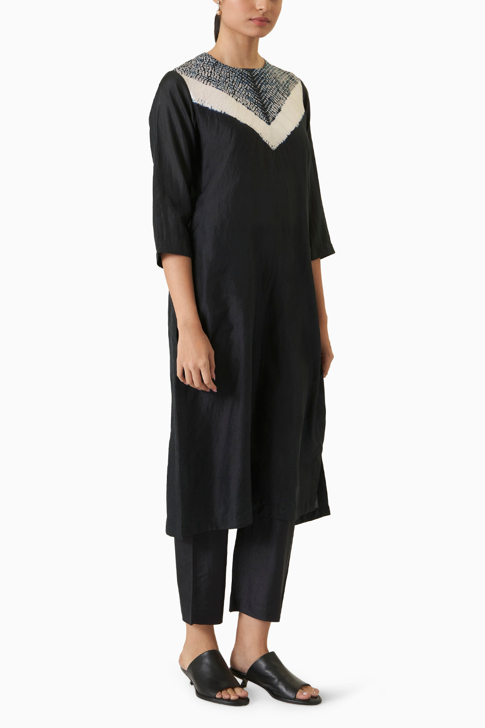 Triangle Kurta - Black