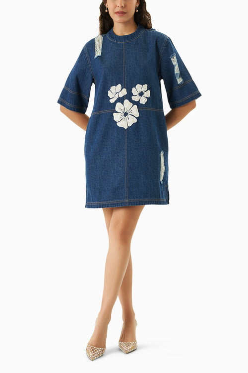 Simone Blue Denim Dress