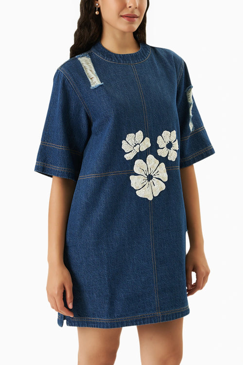Simone Blue Denim Dress