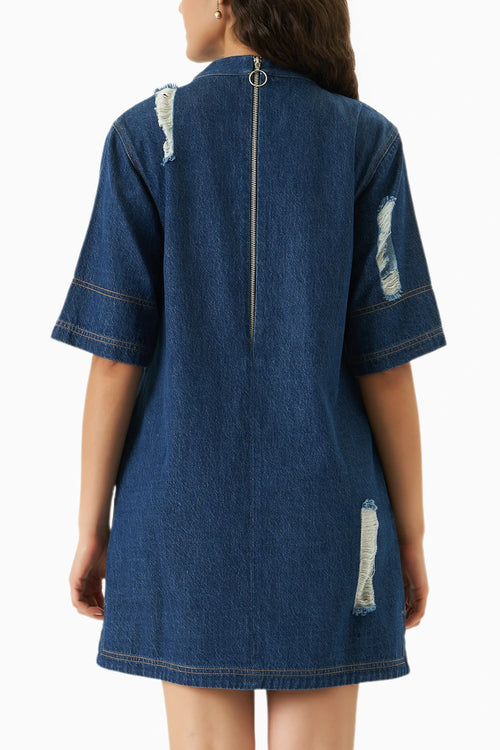 Simone Blue Denim Dress