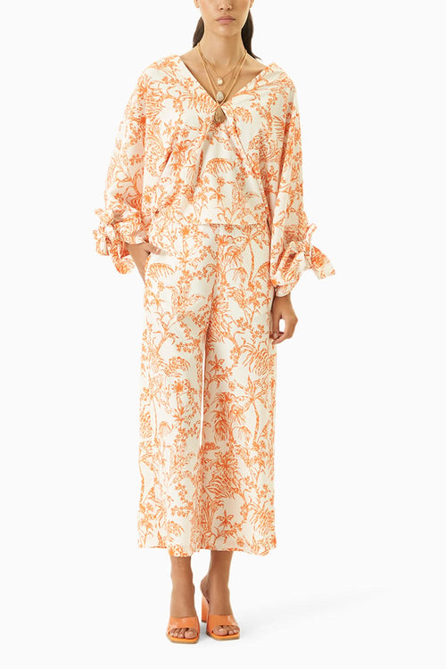 Toile Kaftan Pant Set