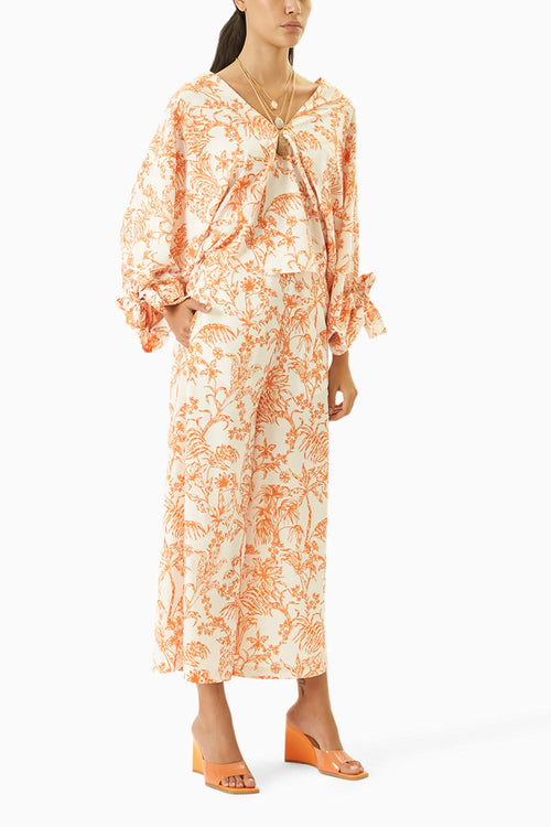 Toile Kaftan Pant Set