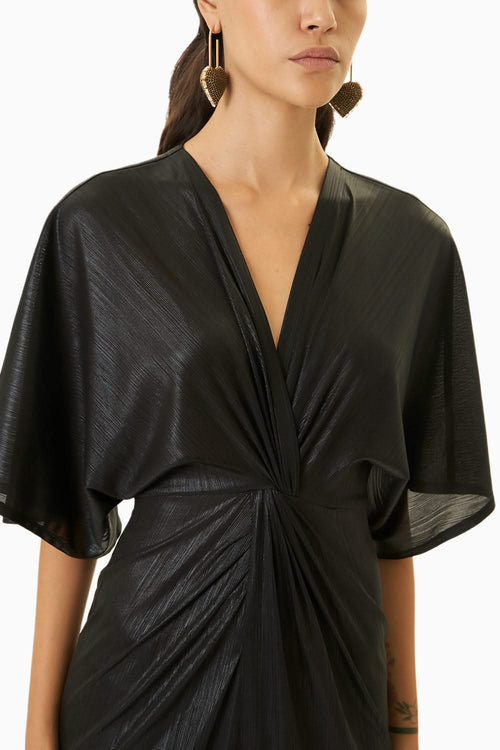 Black Lamé Gown