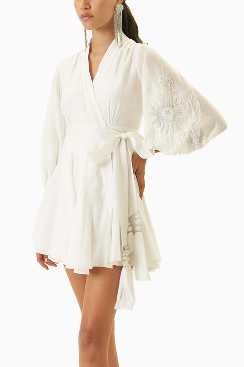 Santorini White Mini Dress