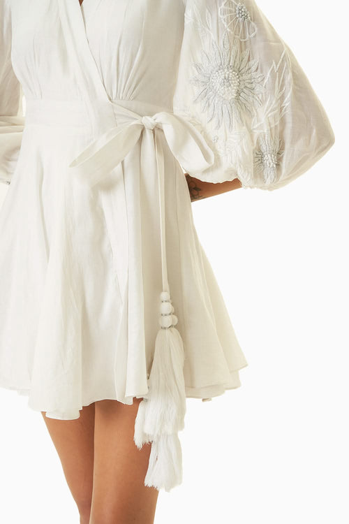 Santorini White Mini Dress