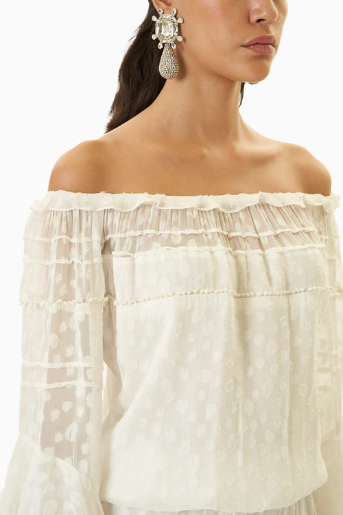 White Garden Party Mini Dress