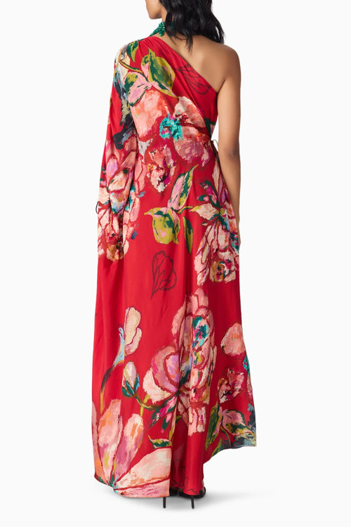 Maroon Prime Ziana Kaftan