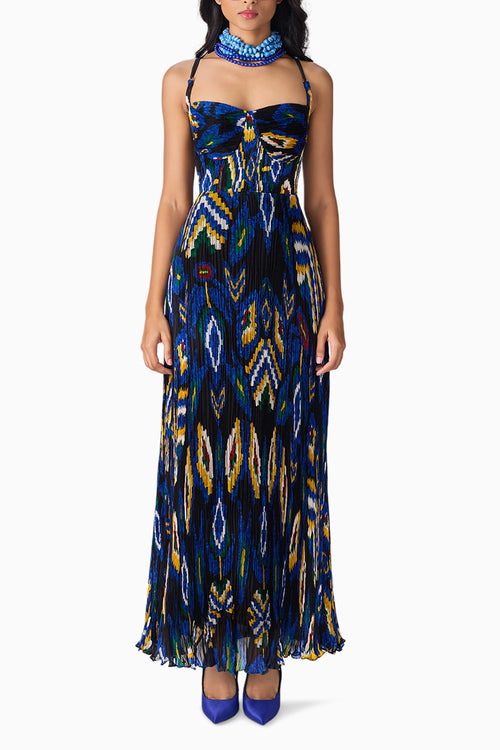 Black Ikat Kiara Dress