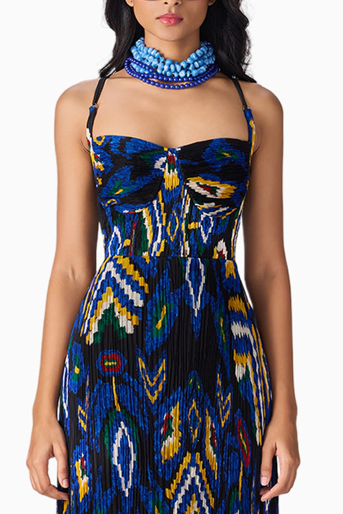 Black Ikat Kiara Dress