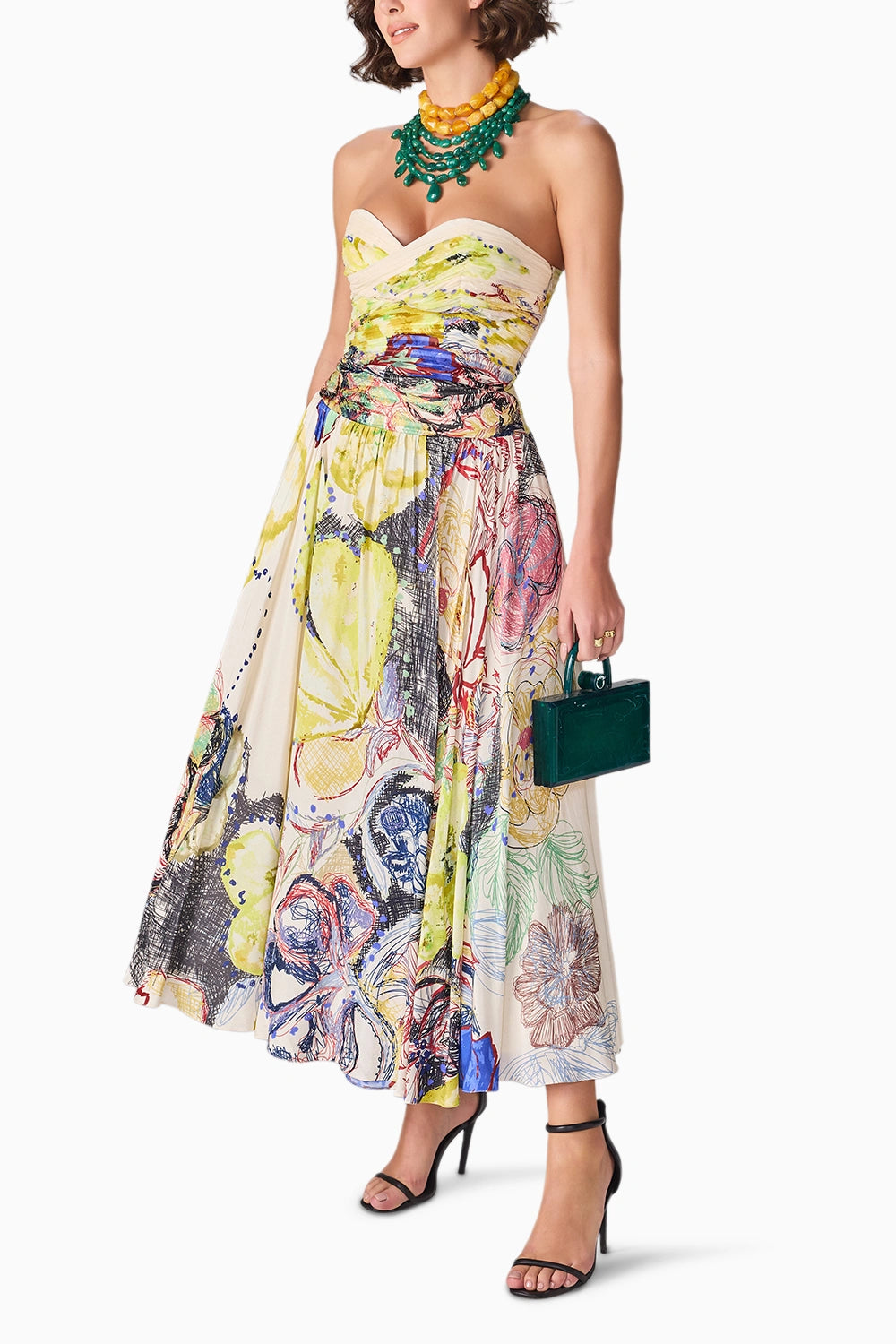 Yellow Blue Prime Nadia Dress