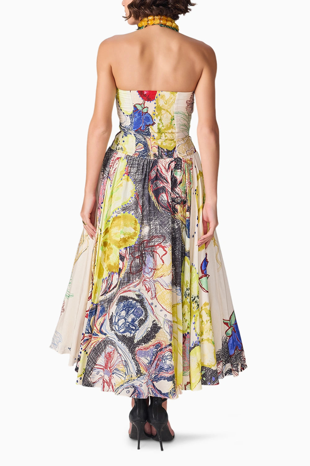 Yellow Blue Prime Nadia Dress