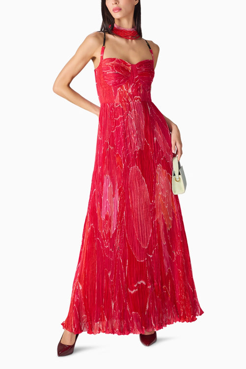 Pink Scrath Flower Kiara Dress