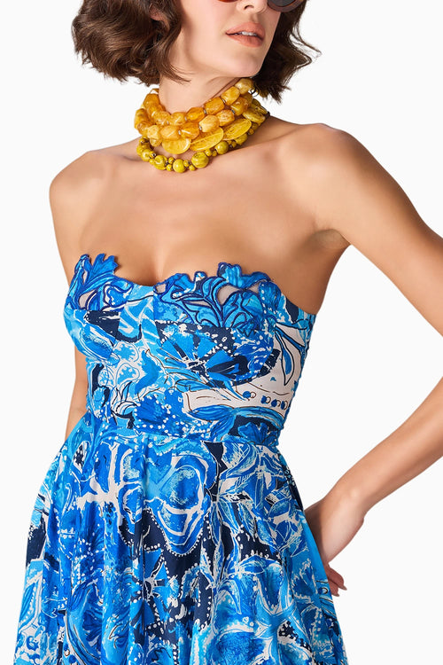 Ocean Flowers Myra Dress