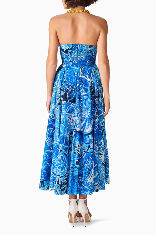 Ocean Flowers Myra Dress