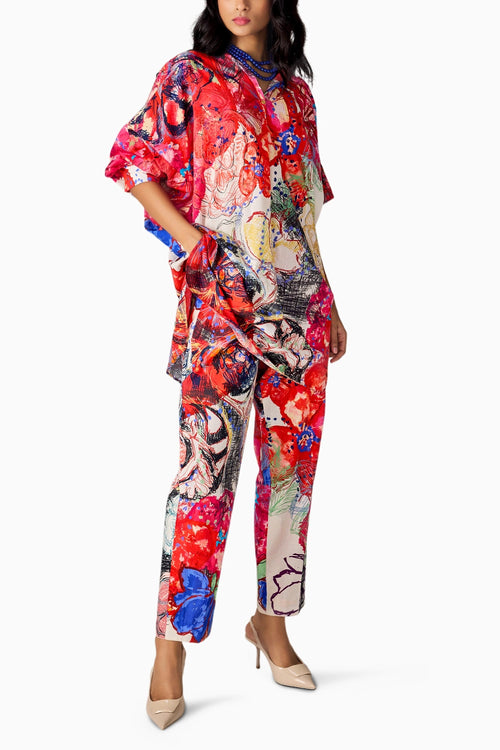 Pink Prime Akira Kurta With Pants