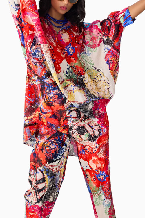 Pink Prime Akira Kurta With Pants