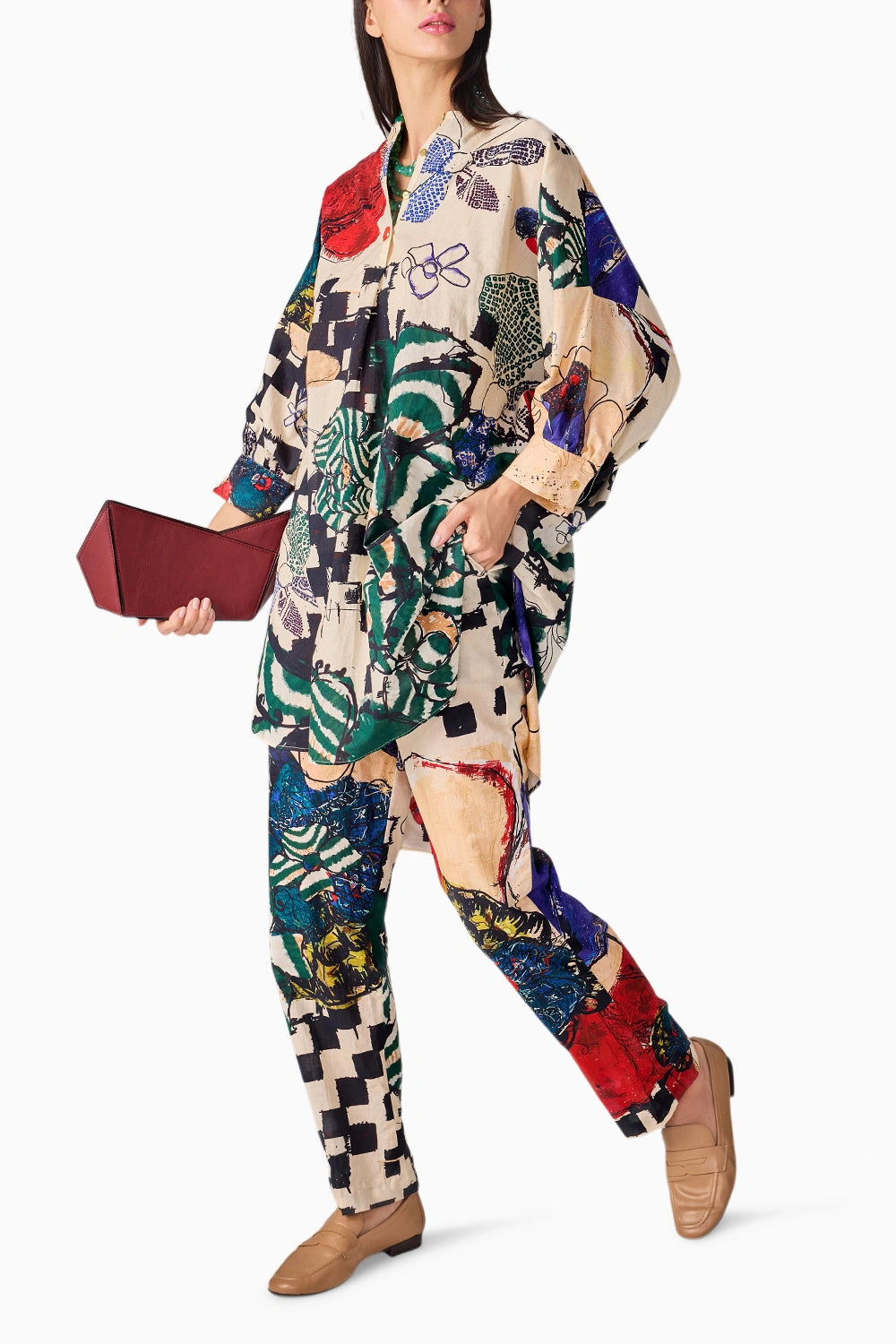 Vintage Block Akira Kurta With Pants