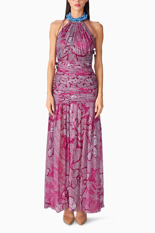 Purple Bandhani Sapphire Dress