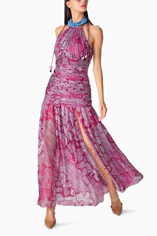 Purple Bandhani Sapphire Dress