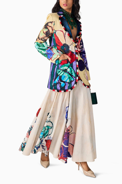 Vintage Block Evie Blazer With Jane Skirt