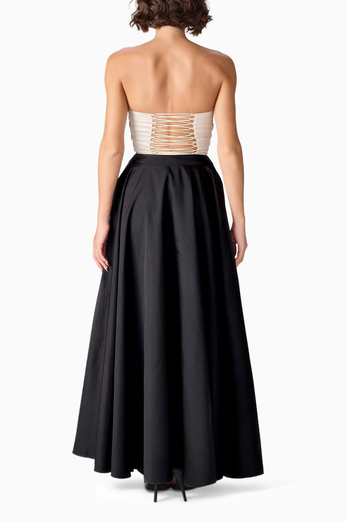 Embroidered Agnes Corset With Black Lucy Skirt
