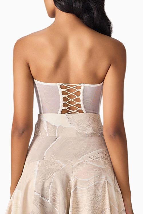 Dull Scratch Flower Agnes Corset