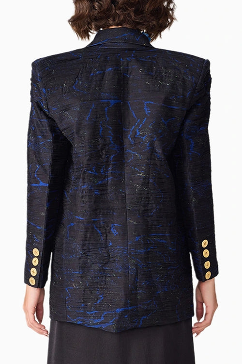 Black Scratch Flower Kellie Blazer