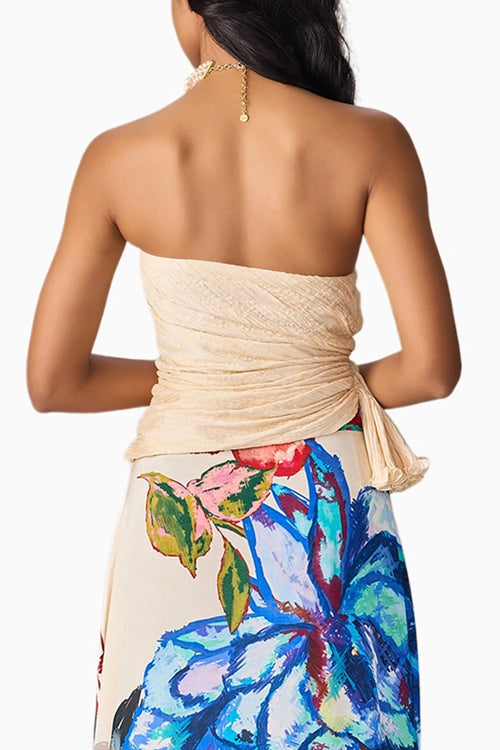 White Peplum Juliette Blouse