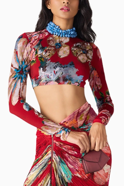 Maroon Prime Gigi Blouse