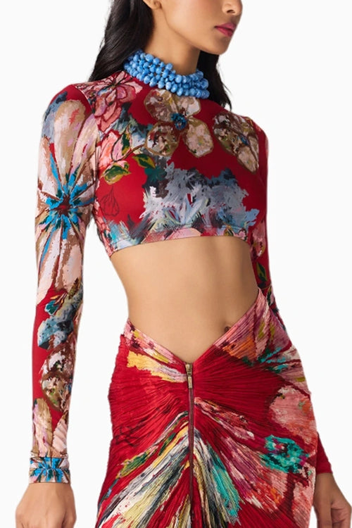 Maroon Prime Gigi Blouse