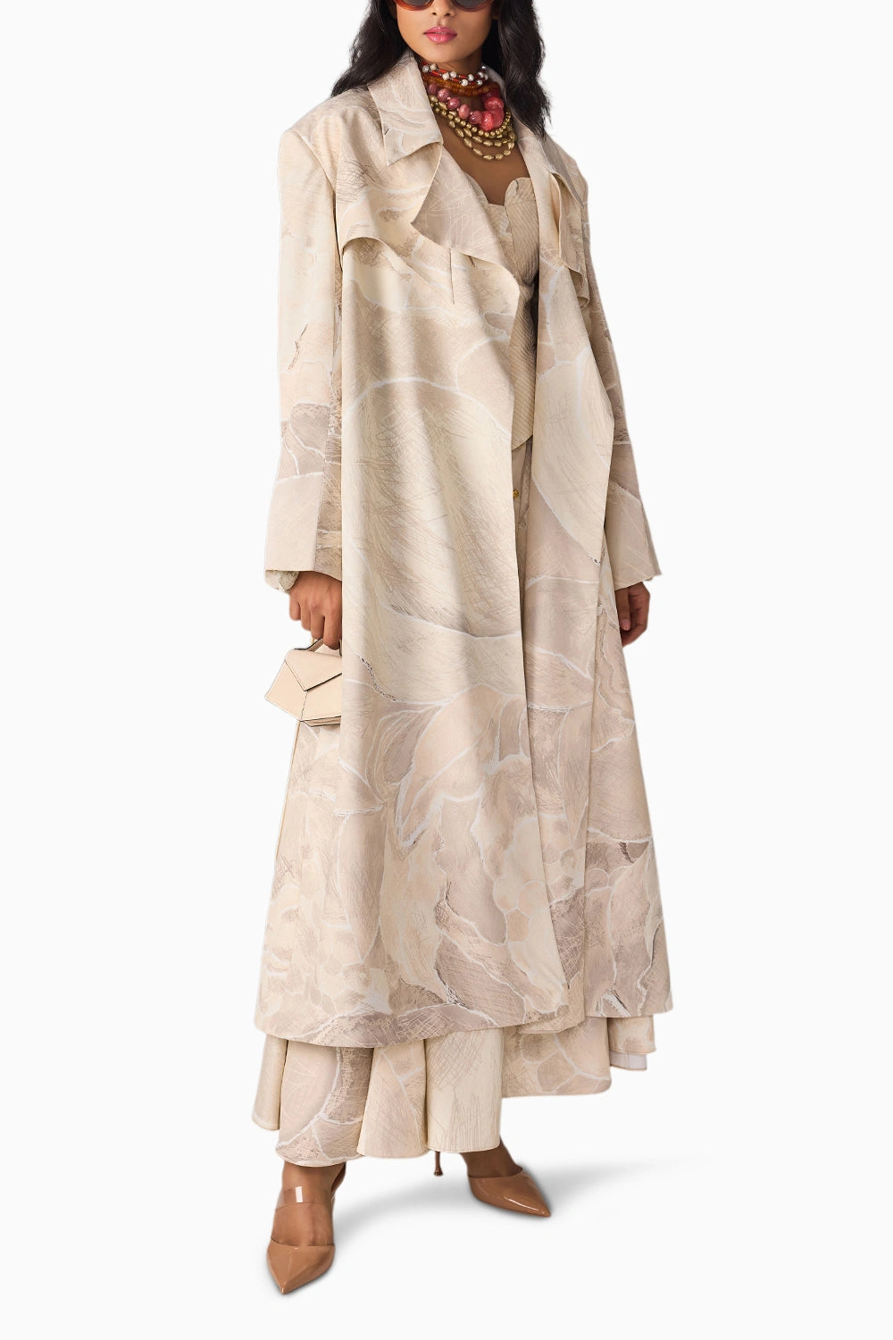 Dull Scratch Flower Harper Trench