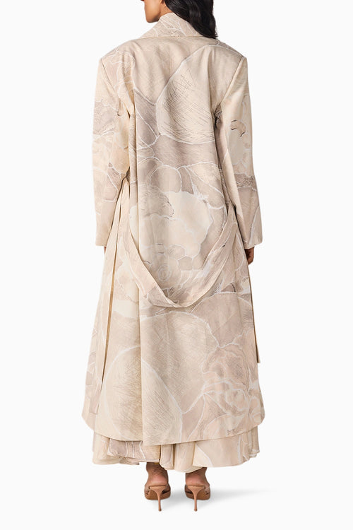Dull Scratch Flower Harper Trench With Agnes Corset & Ziva Skirt