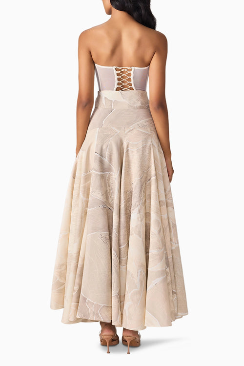 Dull Scratch Flower Harper Trench With Agnes Corset & Ziva Skirt