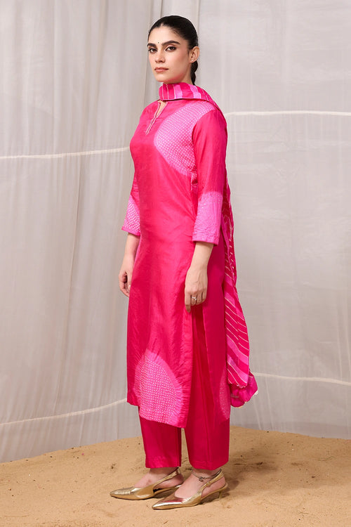 Pink Saanjh Suit