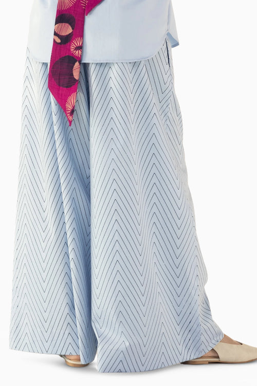 Chevron Blue Pants