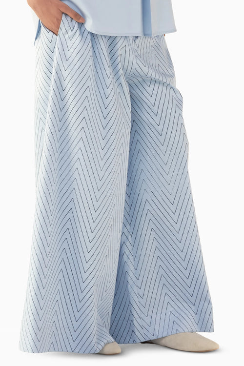 Chevron Blue Pants