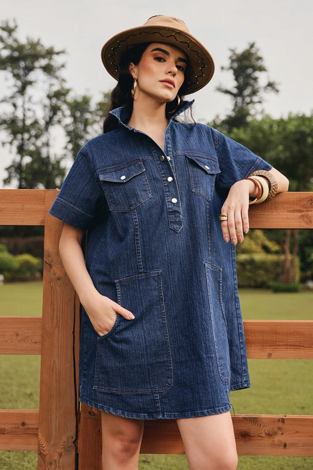Willow A-line Denim Dress