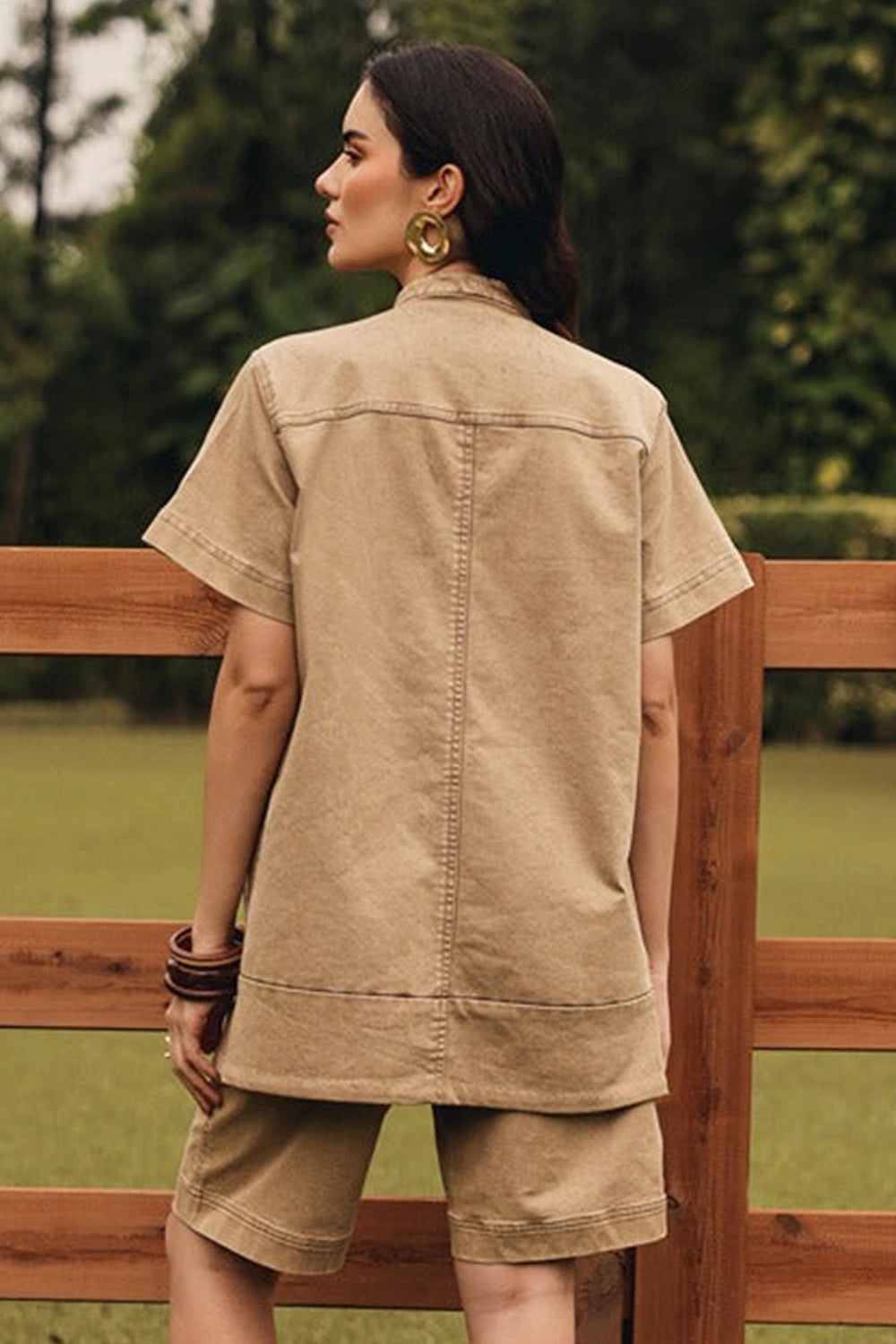 Maple Tan Shacket Set