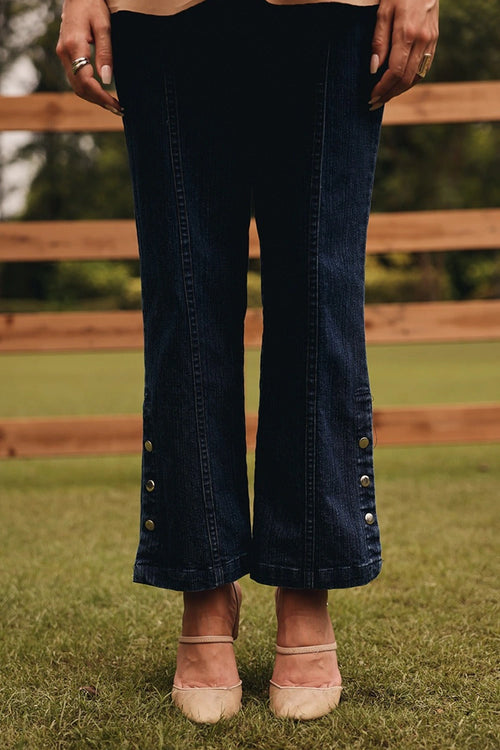 Fawn Button Down Shirt with Straight Pants