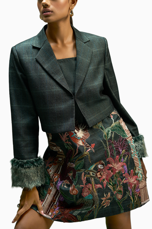 Checkered Sanctuary Embellished Set