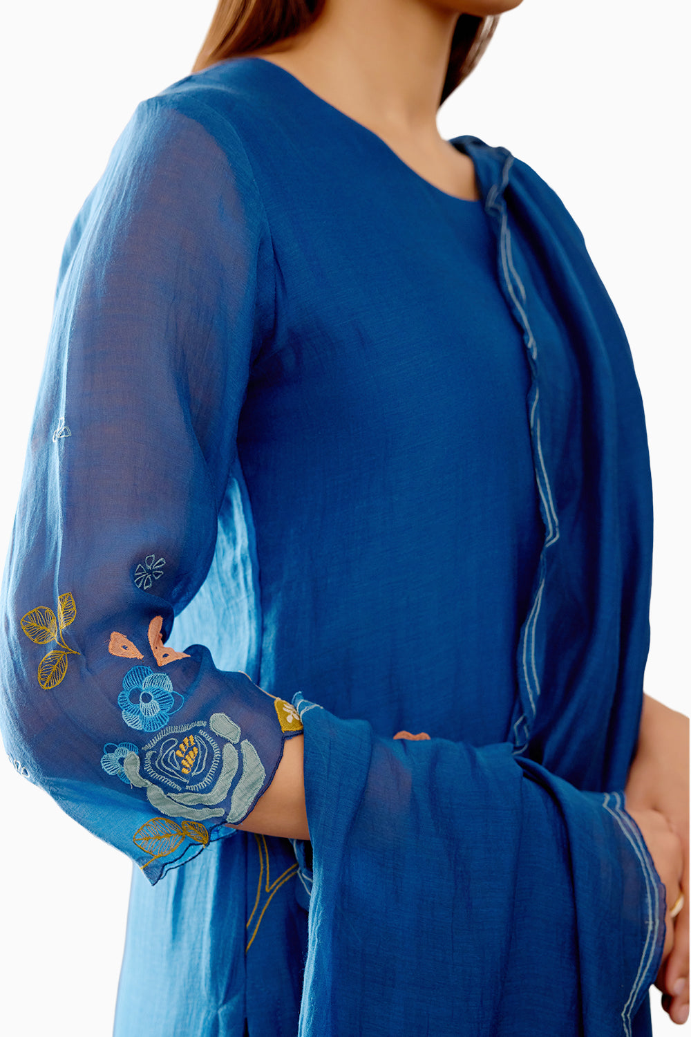 Sapphire Applique Kurta Set