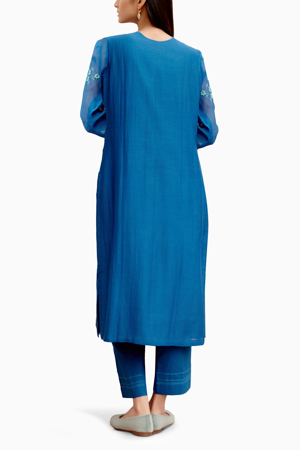 Sapphire Floral Embroidered Kurta set