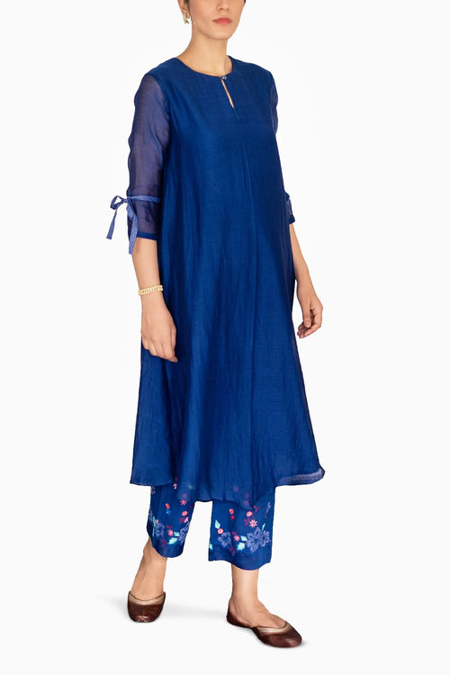 Sapphire Tie Detail Kurta Set